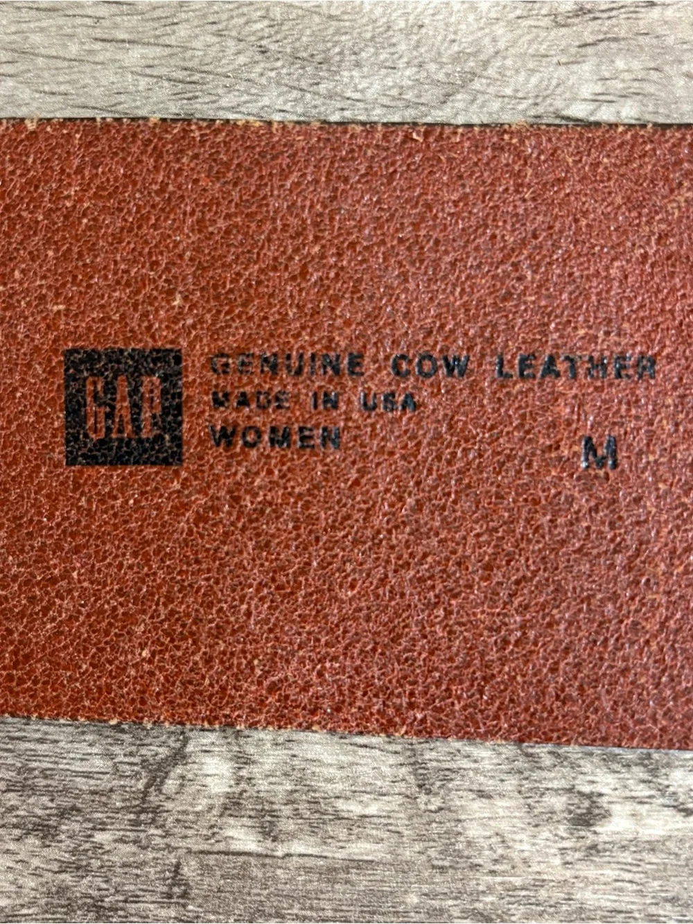 VINTAGE Women's GAP Brown Leather FOLDING HOOF PICK Waist BELT  M